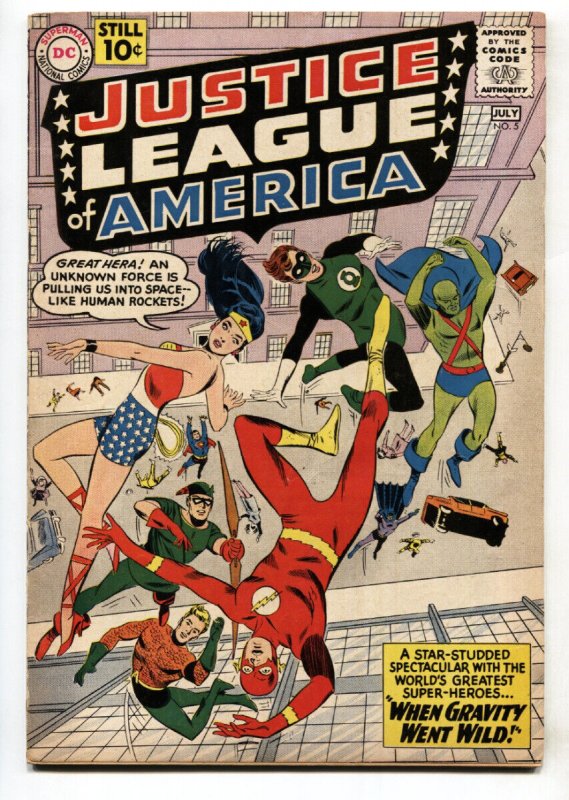 Justice League of America #5 (DC Comics), raw comic book in FN condition — front cover