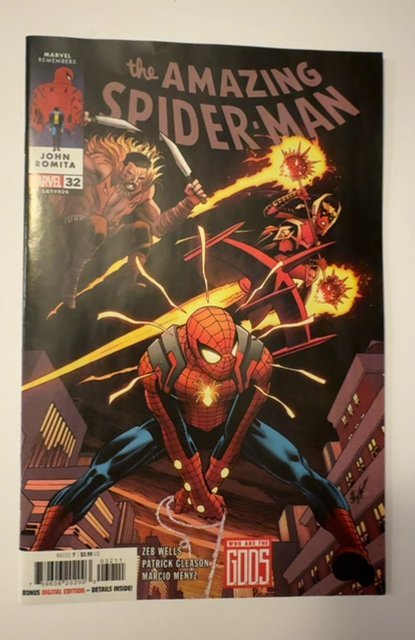 The Amazing Spider-Man #32 (Marvel Comics, 2023), raw, ungraded comic book — front cover