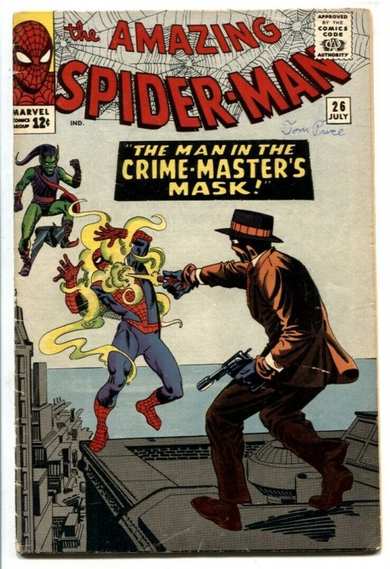 Amazing Spider-Man #26 (Marvel Comics, 1965), raw comic book in VG- condition — front cover