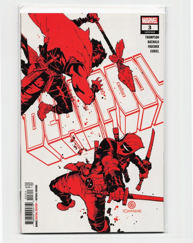Deadpool #3 (Marvel Comics, 2020), raw, ungraded comic book — front cover