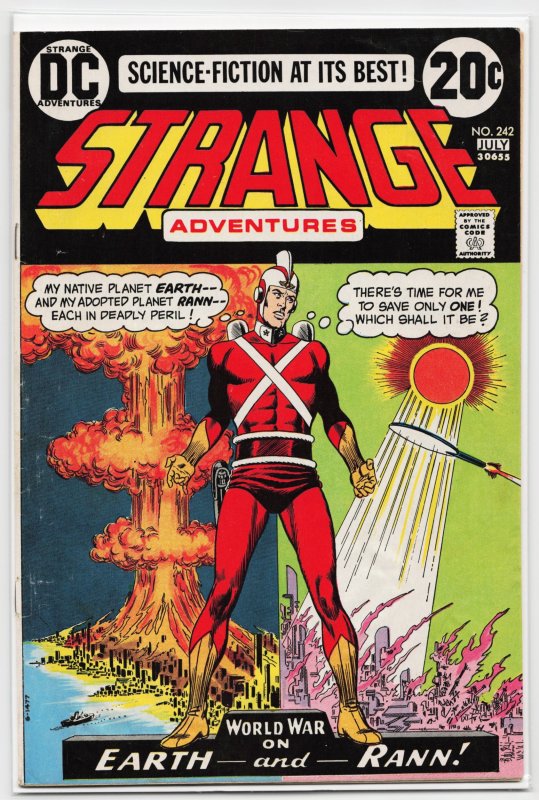 Strange Adventures #242 (DC Comics, 1973), raw, ungraded comic book — front cover
