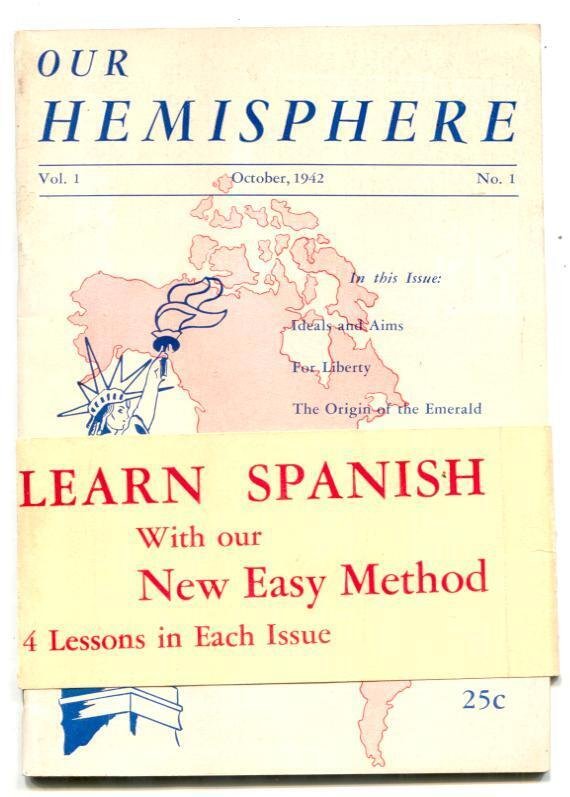 MAG: Our Hemisphere #1 (1942), raw, ungraded comic book — front cover