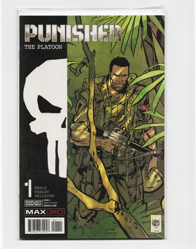 Punisher: The Platoon #1 (2017), raw, ungraded comic book — front cover