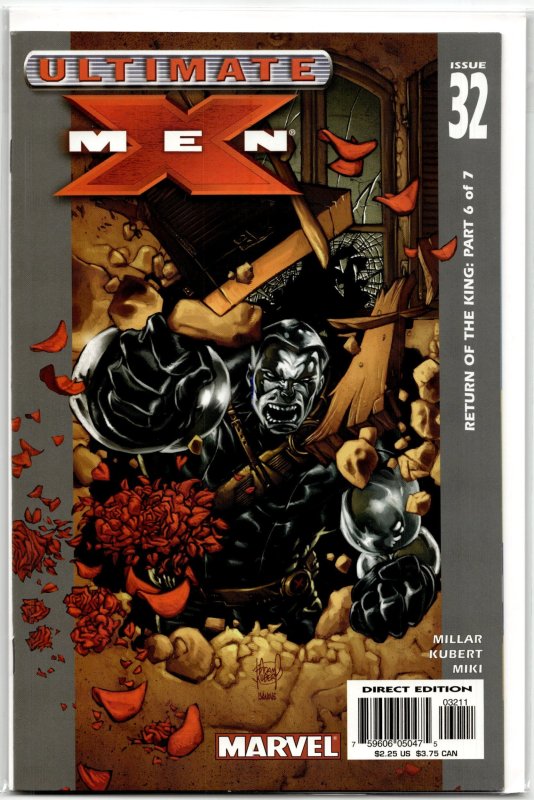 Ultimate X-Men #32 (Marvel Comics, 2003), raw, ungraded comic book — front cover