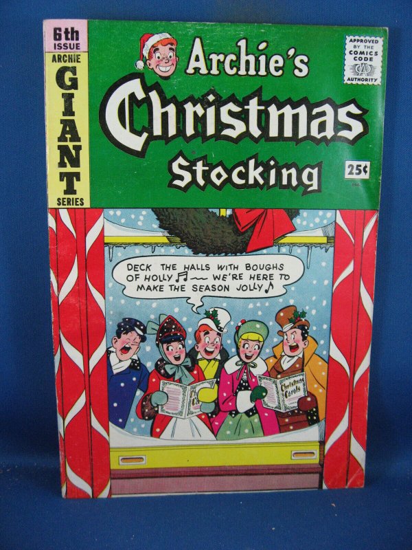 Archie Christmas Stocking #6 (1959), raw, ungraded comic book — front cover