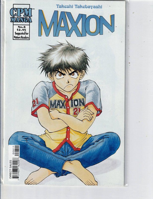 Maxion #8 (2000), raw, ungraded comic book — front cover