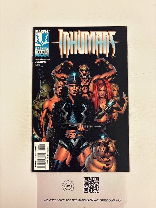 Inhumans #4 (Marvel Comics), raw comic book in NM condition — front cover