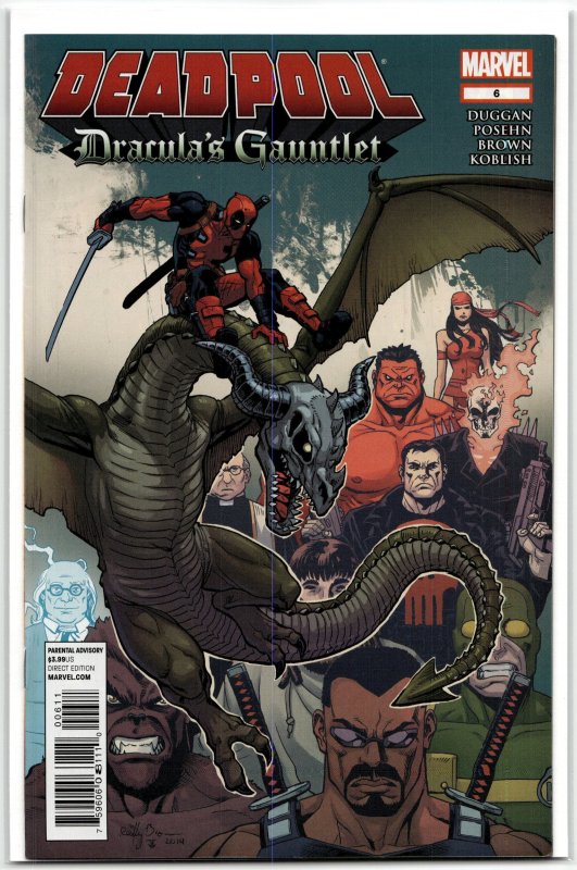 Deadpool: Dracula's Gauntlet #6 (Marvel Comics, 2014), raw, ungraded comic book — front cover