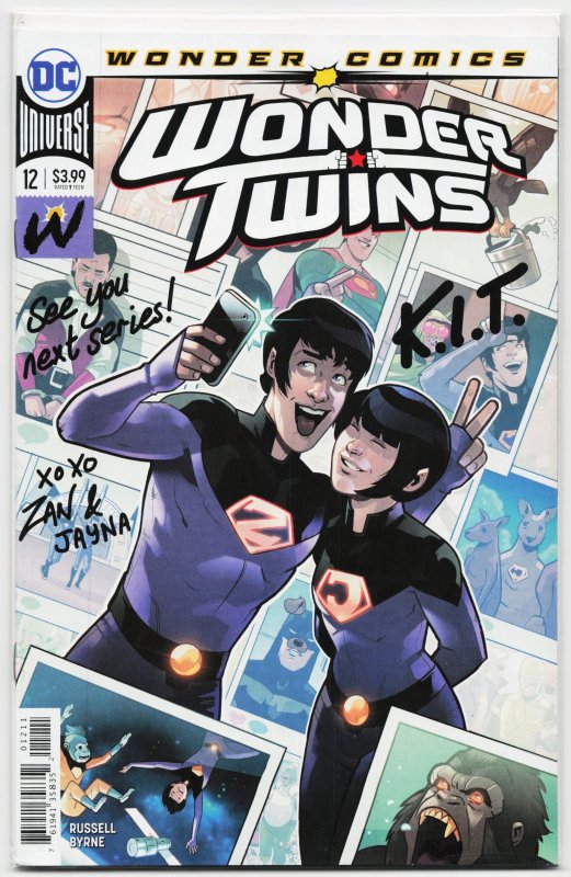 Wonder Twins #12 (2020), raw, ungraded comic book — front cover