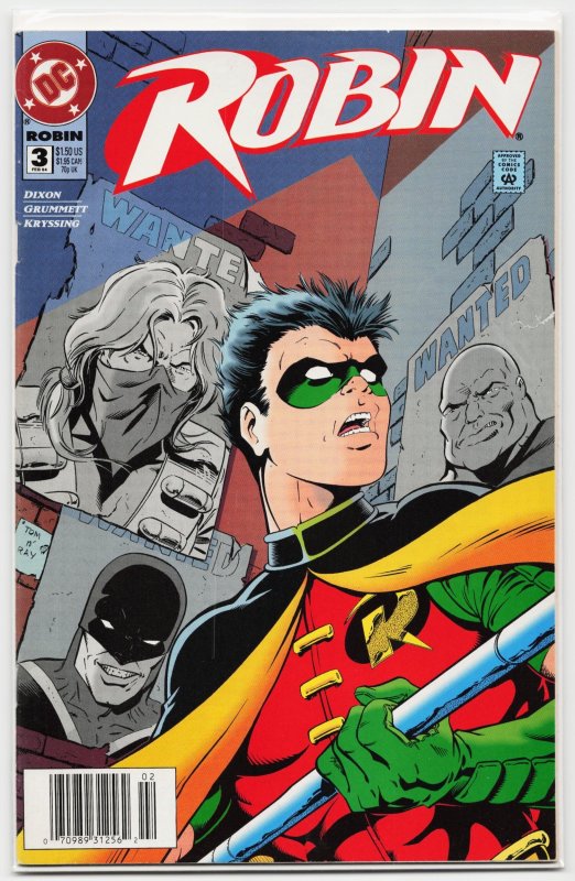 Robin #3 (DC Comics, 1994), raw, ungraded comic book — front cover