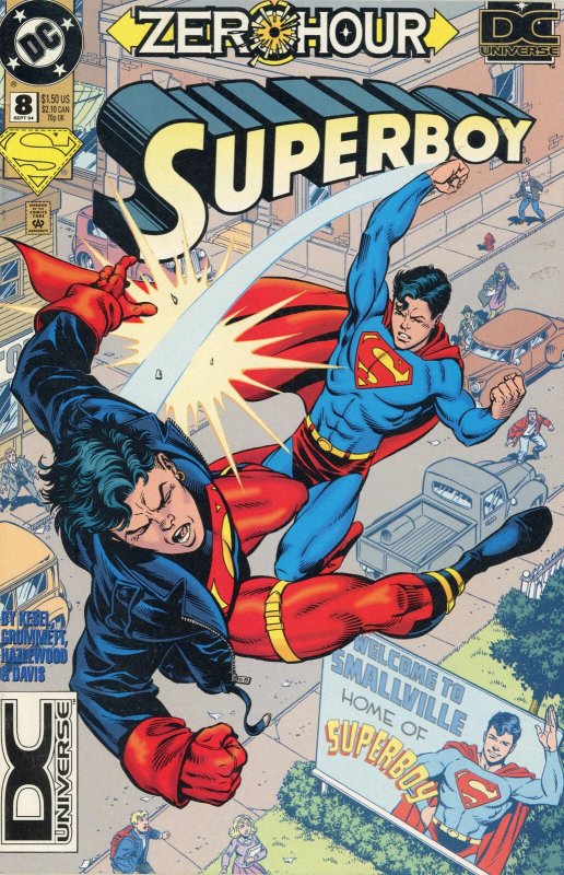 Superboy #8 (DC Comics, 1994), raw comic book in NM condition — front cover