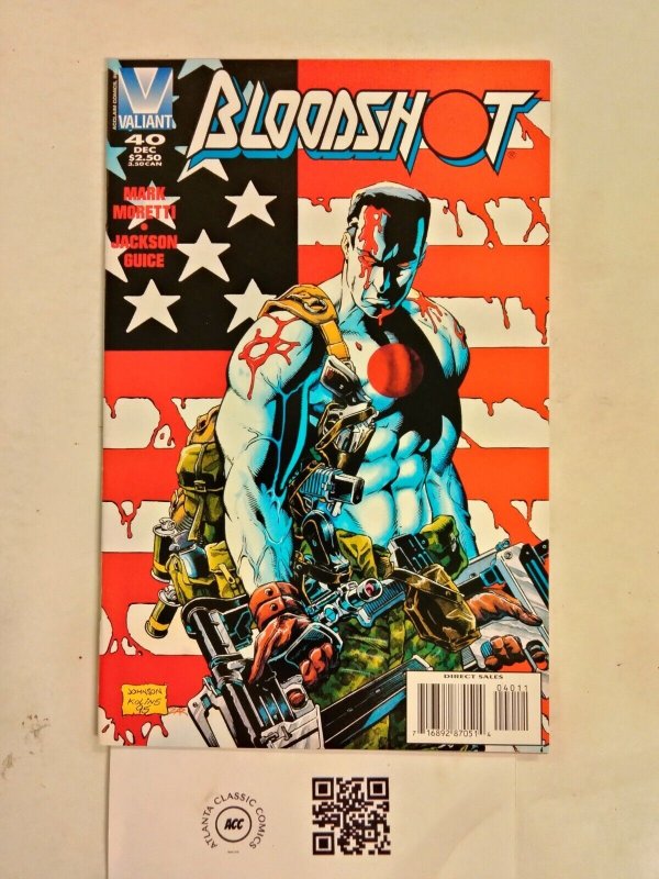 Bloodshot #40 (Valiant Comics), raw comic book in NM condition — front cover