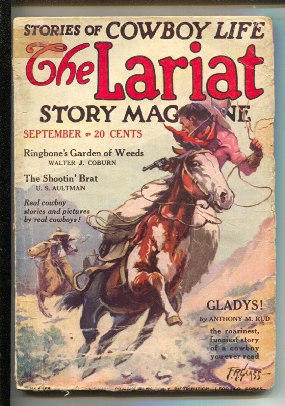 Lariat Story Magazine #9, raw comic book in FR condition — front cover
