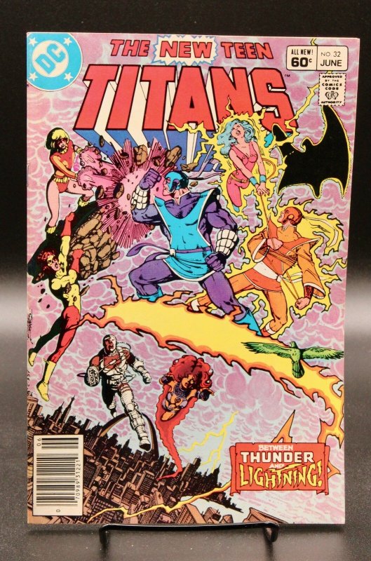 The New Teen Titans #32 (DC Comics, 1983), raw, ungraded comic book — front cover