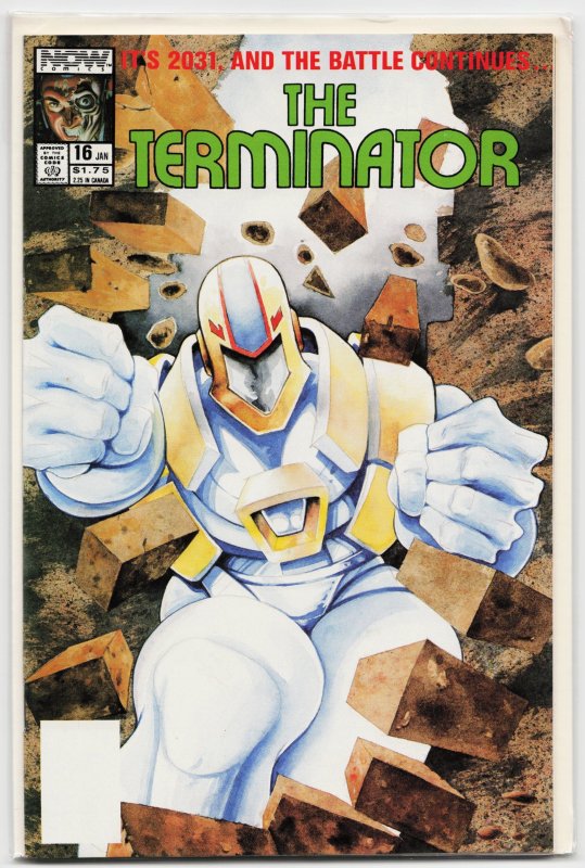 The Terminator #16 (1990), raw, ungraded comic book — front cover