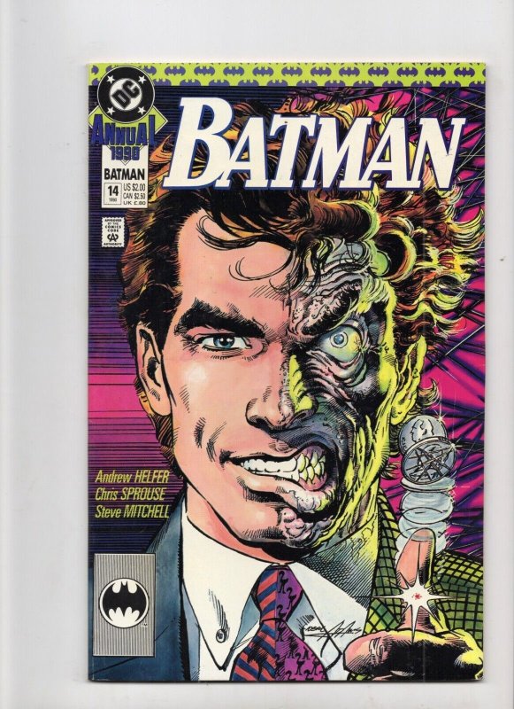 Batman Annual #14 (DC Comics, 1990), raw comic book in VF 8.0 condition — front cover