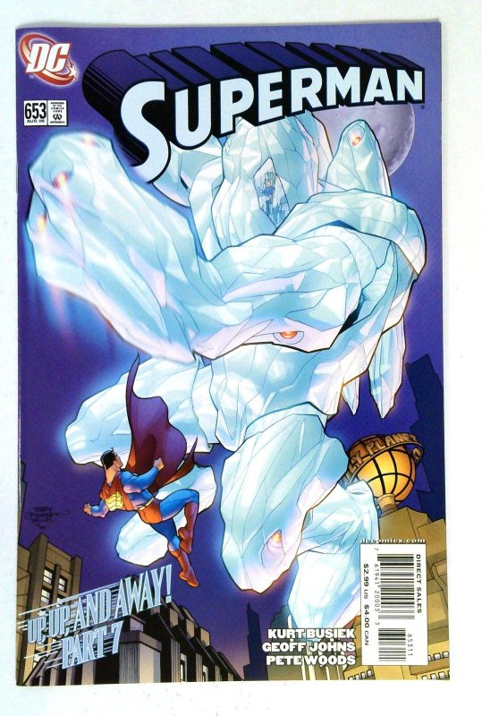 Superman #653 (DC Comics, 2006), raw comic book in NM- condition — front cover