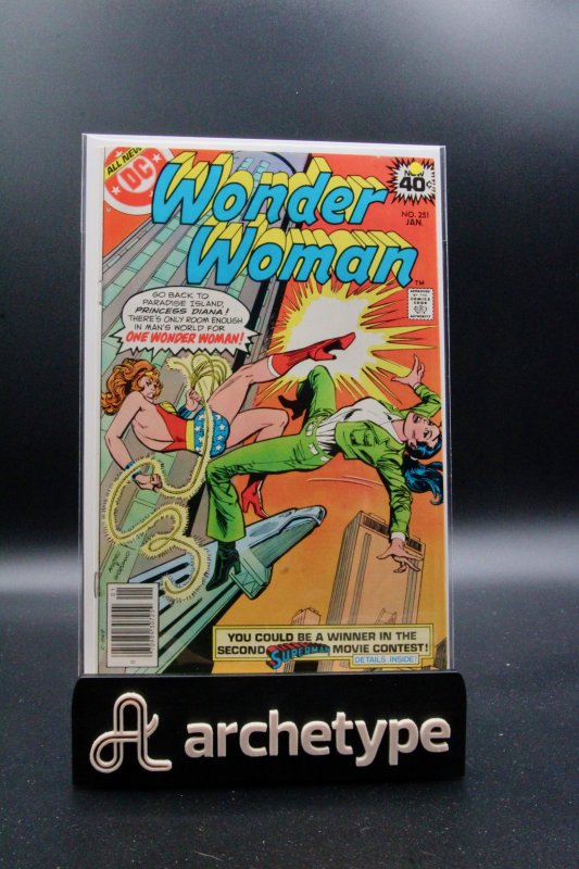 Wonder Woman #251 (DC Comics, 1979), raw, ungraded comic book — front cover