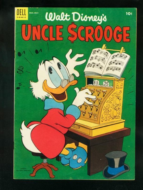 Uncle Scrooge #5 (Dell Comics), raw comic book in VF- condition — front cover