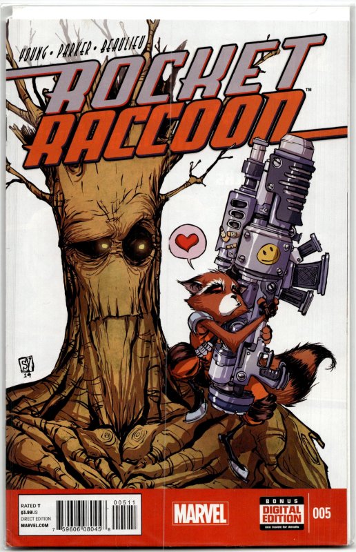 Rocket Raccoon #5 (Marvel Comics, 2015), raw, ungraded comic book — front cover