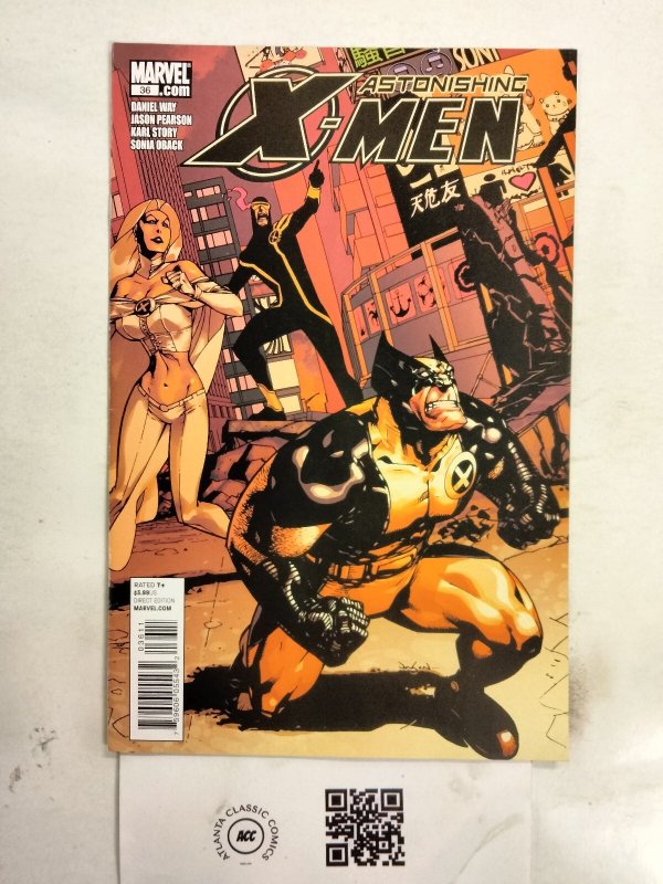 Astonishing X-Men #36 (Marvel Comics, 2011), raw comic book in NM condition — front cover