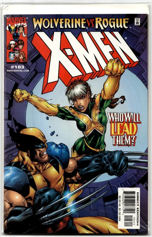 X-Men #103 (Marvel Comics, 2000), raw, ungraded comic book — front cover