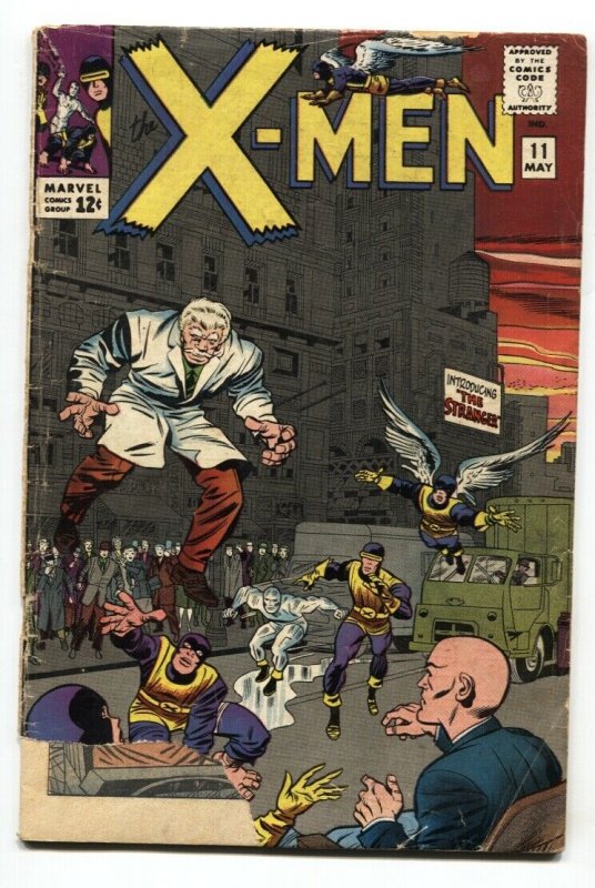 X-Men #11 (Marvel Comics, 1965), raw comic book in FR condition — front cover