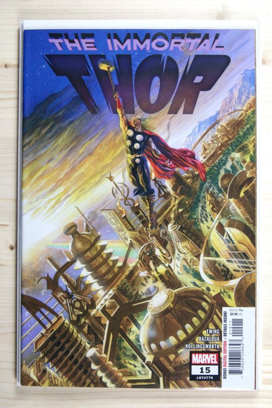 The Immortal Thor #15 (Marvel Comics, 2024), raw comic book in NM+ 9.6 condition — front cover