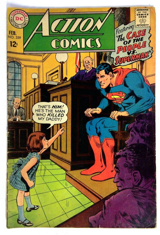 Action Comics #359 (DC Comics, 1968), raw comic book in VG condition — front cover
