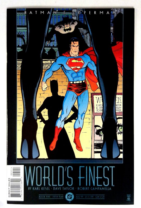 Batman and Superman World's Finest #5 (DC Comics, 1999), raw comic book in NM- condition — front cover
