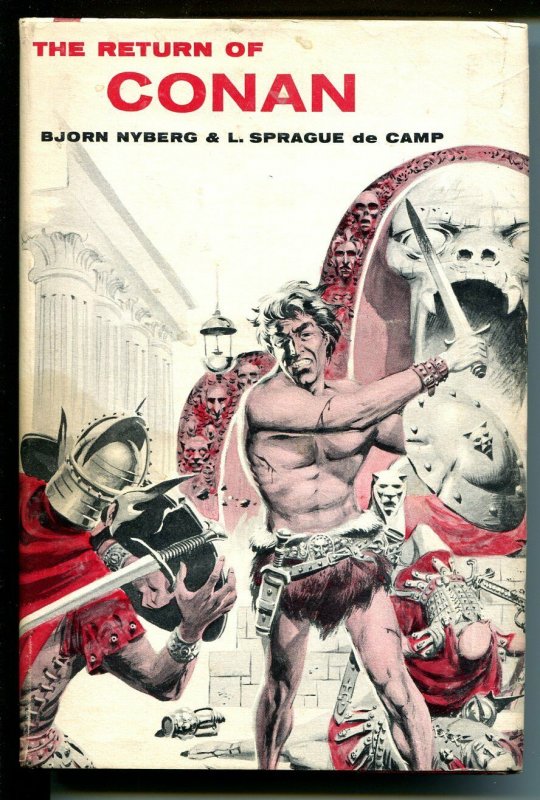 Return of Conan-1957 Bjorn Nyberg-L Sprague de Camp-Wally Wood Art-Hardback-VG, raw comic book in VG condition — front cover