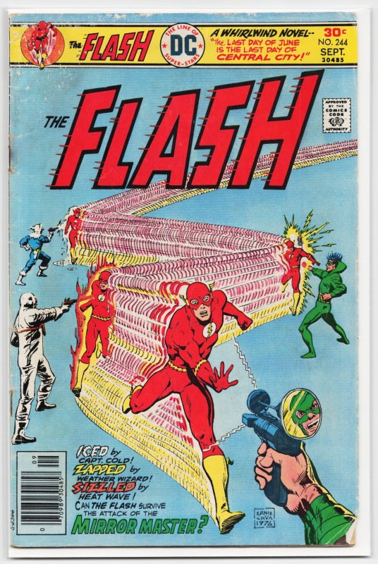 The Flash #244 (DC Comics, 1976), raw, ungraded comic book — front cover
