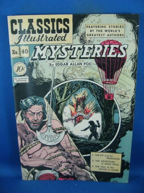 Classics Illustrated #40 (1947), raw, ungraded comic book — front cover