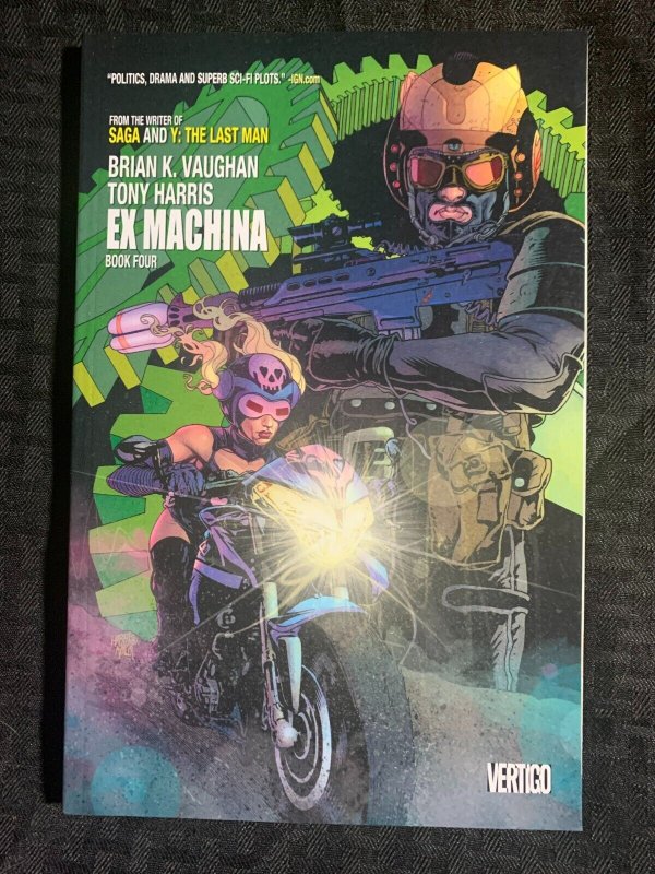 2014 EX Machina Book 4 TPB SC VF 8.0 1st DC Vertigo Comics (DC Comics, 2014), raw comic book in VF 8.0 condition — front cover
