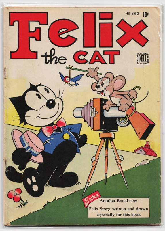 Felix the Cat #1 (Dell, 1948), raw, ungraded comic book — front cover