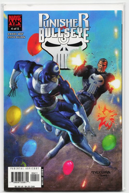 Punisher vs. Bullseye #4 (2006), raw, ungraded comic book — front cover