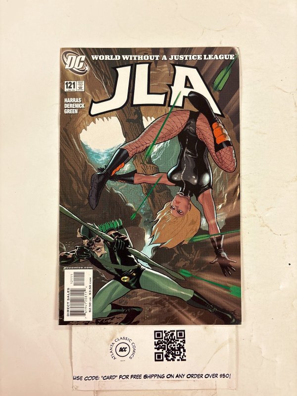 JLA #121 (DC Comics), raw comic book in NM condition — front cover