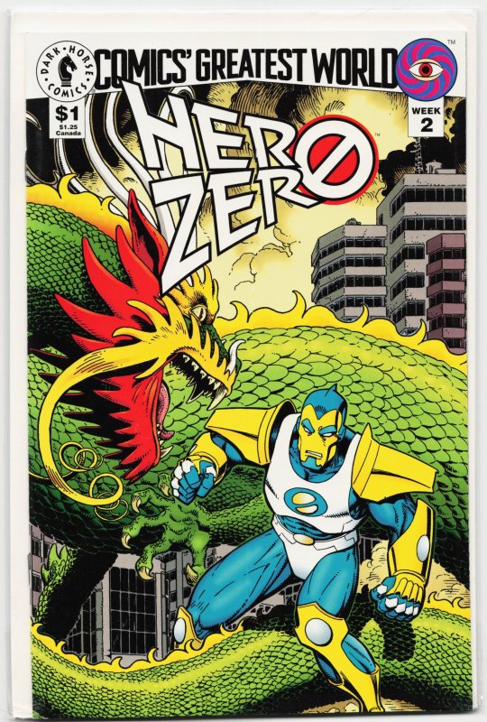 Comics' Greatest World: Vortex #2 (Dark Horse Comics, 1993), raw, ungraded comic book — front cover