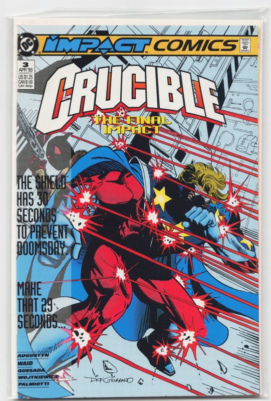 Crucible #3 (Impact Comics, 1993), raw, ungraded comic book — front cover
