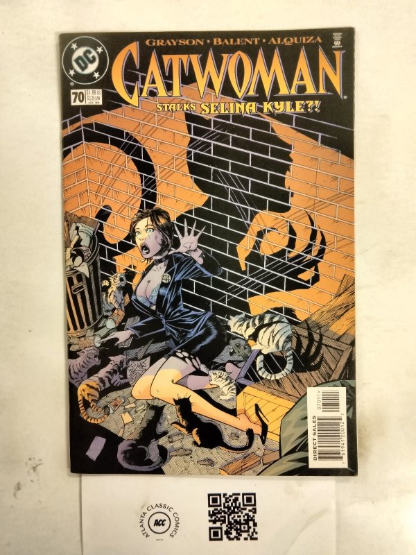 Catwoman #70 (DC Comics), raw comic book in NM condition — front cover