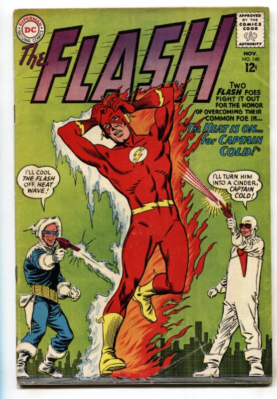 THE Flash #140-1963-Dc-First Heat Wave Comic Book Silver-age (DC Comics, 1963), raw, ungraded comic book — front cover