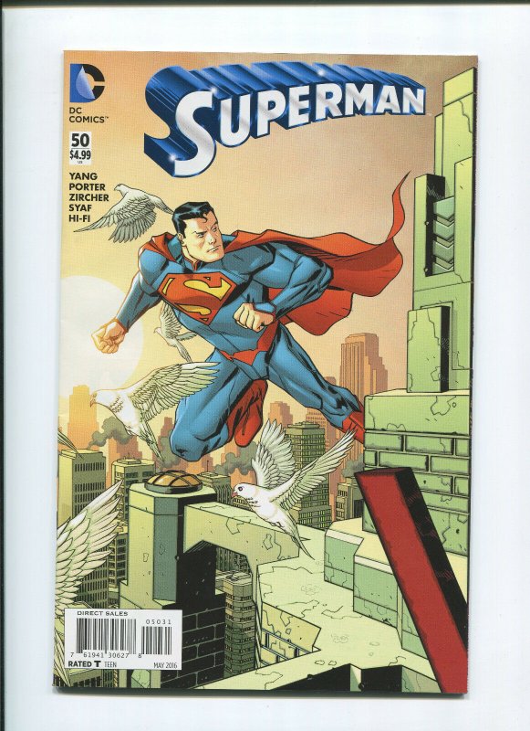 2016 Superman #50 (2016), raw comic book in 9.2 condition — front cover