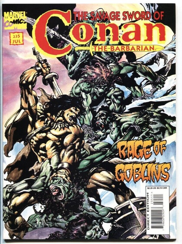 The Savage Sword of Conan #235 (Marvel Comics, 1995), raw comic book in NM- condition — front cover
