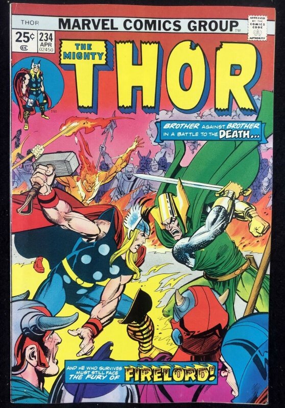 Thor #234 (Marvel Comics, 1966), raw comic book in VF- 7.5 condition — front cover