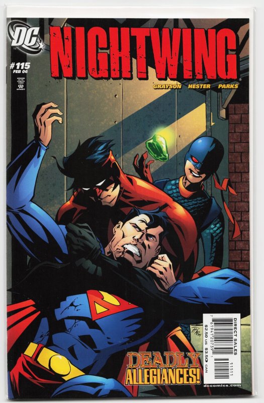 Nightwing #115 (DC Comics, 2006), raw, ungraded comic book — front cover