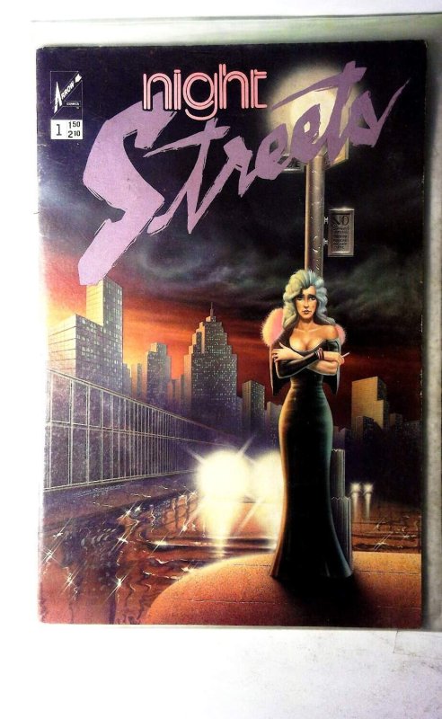 Nightstreets #1 (1986), raw, ungraded comic book — front cover