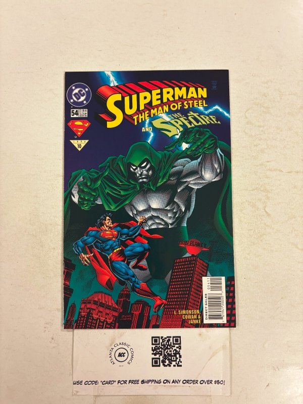 Superman the Man of Steel #54 (DC Comics), raw comic book in NM condition — front cover