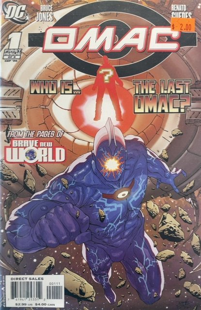Omac #1 (2006), raw, ungraded comic book — front cover