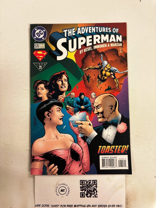 The Adventures of Superman #535 (DC Comics, 1996), raw comic book in NM condition — front cover