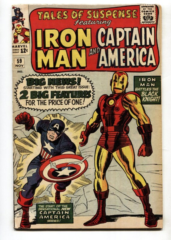 Tales of Suspense #59 (Marvel Comics, 1964), raw comic book in VG condition — front cover
